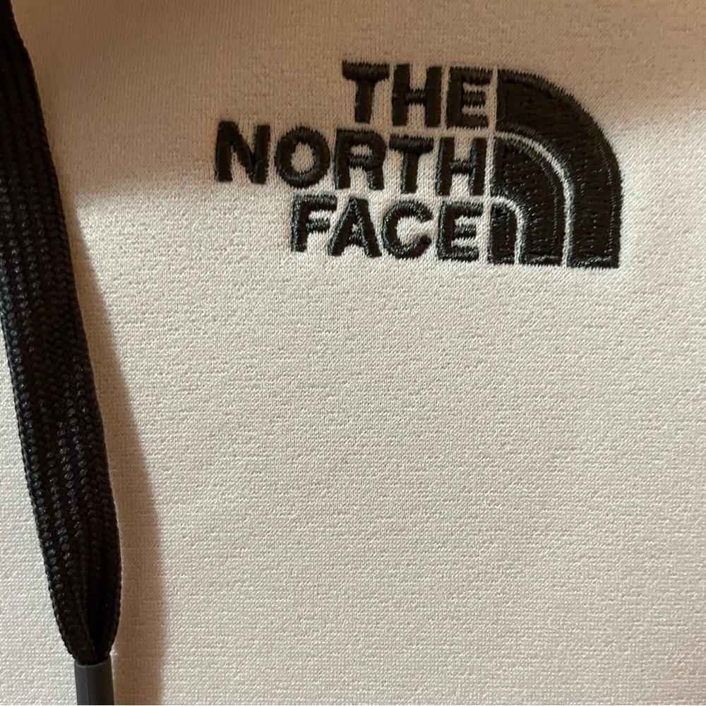 North Face Women's Ivory Color Hoodie, Size S/P, Zip up, Pre-Owned - Picture 2 of 14